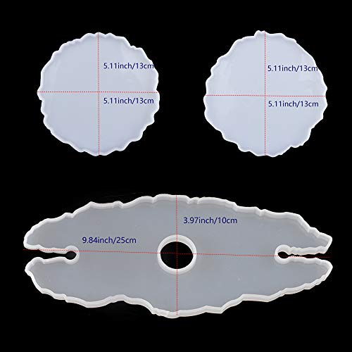 3pc Resin Silicone Molds,DIY Resin Molds Wine Glasses Holder Resin