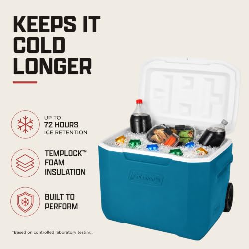 Coleman 60-Quart Rolling Cooler