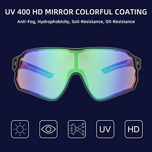 Image of ROCKBROS Polarized Sports Sunglasses Men Women - UV400 Protection Goggle with Myopia Frame for Running Cycling Driving