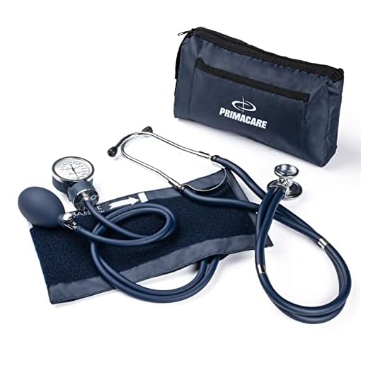 Primacare Medical Supplies DS-9181 Blutdruckmessgeräte-Set mit Sprague-Rappaport-Stethoskop, Blau