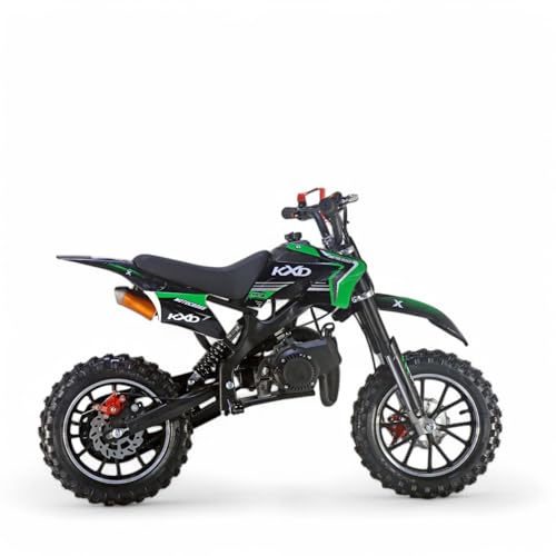KXD 701/706/708 Blitzer 49cc Enfant 2 Temps 45km/h Dirt Bike Dirtbike CrossBike pocket Pitbike Pocket kids Dirt Cross Motor MOTO Vélo Véhicule enfant (vert,...