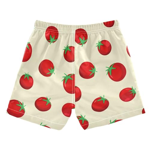 DOMIKING Fruit Vegetable Beige Toddler Boys' Swim Trunks Mesh Lining Swim Shorts for Pool Gym Beach Adjustable Waist2