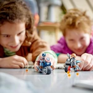 Amazon.co.jp - レゴ® スーパー・ヒーローズ ブラック・ウィドウとキャプテン・アメリカのツーリング 76260