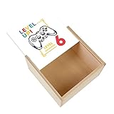Fabulous Holzkiste – Level Up! Unlocked 6 Geburtstag Feier Kinder Geschenk Videospiele Englisch (11 x 11 x 3,5 cm)
