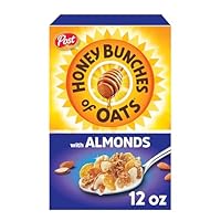 Honey Bunches of Oats Almond, Heart Healthy, Low Fat, made with Whole Grain Cereal, 12 Ounce
