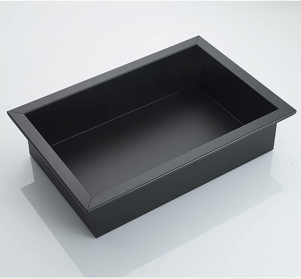 Duschnische, 304 Schwarz Edelstahl Einbaudusche Caddies Regal Organizer Für Badeshampoo Toilettenartikel Aufbewahrung, Black, 20x18x8cm