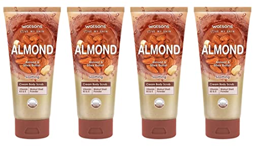 Watsons Almond Shea Butter Cream Body Scrub 7.05 oz. (Pack of 4)