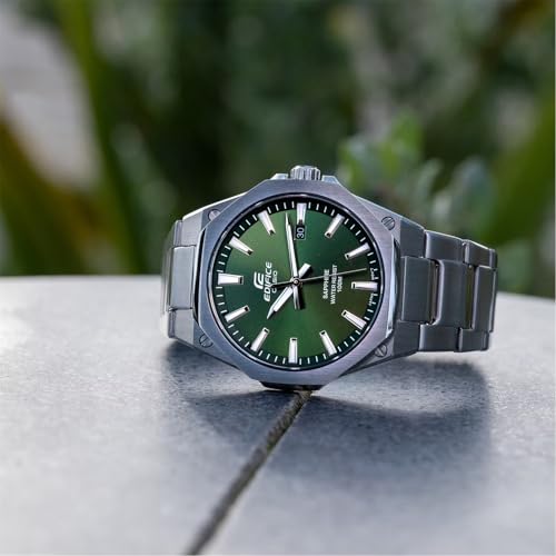 Miniatura 5 de Casio Edifice Delgado analógico (40 mm) Esfera Verde Caqui/Acero Inoxidable EFR-S108D-3AVUEF