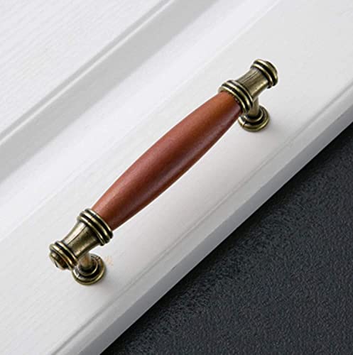 引き出しハンドル ヨーロピアンドアハンドル マホガニーブロンズハンドル アンティーク ワードローブ 食器棚 ドアハンドル レトロキャビネット 靴キャビネット 家具ハンドル レトロハンドル (サイズ:96mm) (96mm)