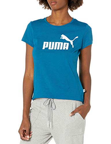 PUMA Women's Essentials T-Shirt, Digi-Blue, M