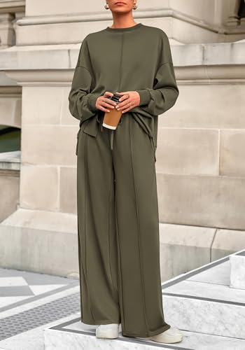 BTFBM Women Fall Fashion 2025 2 Piece Outfits Sweatsuit Set Jogger Sweatpants Matching Lounge Sets Airport Tracksuit