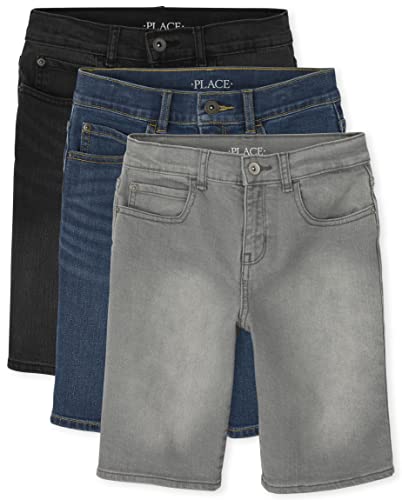 The Children'S Place 3029678 Boys' Stretch Denim Shorts cover