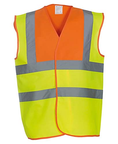 Expert Workwear Hi Vis Multi-Colour Safety Vest High Visibility Reflective Viz Waistcoats 2 Band & Brace - 24 Colours | Small to 5XL