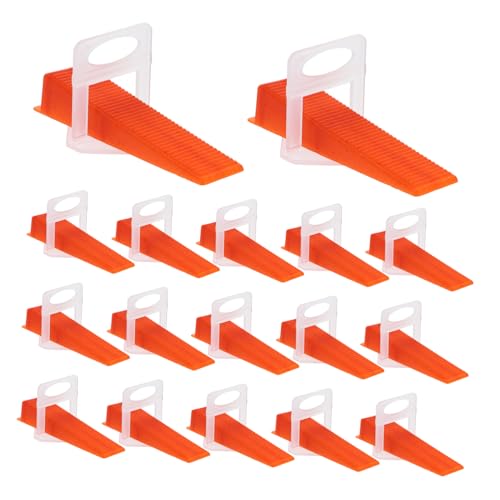 BAZEITFLOW 200pièces Kit De Nivellement De Carrelage Outils Installation De Carrelage Avec Clips Et Écarteurs Système De Nivellement Pour Carreaux Et Granit