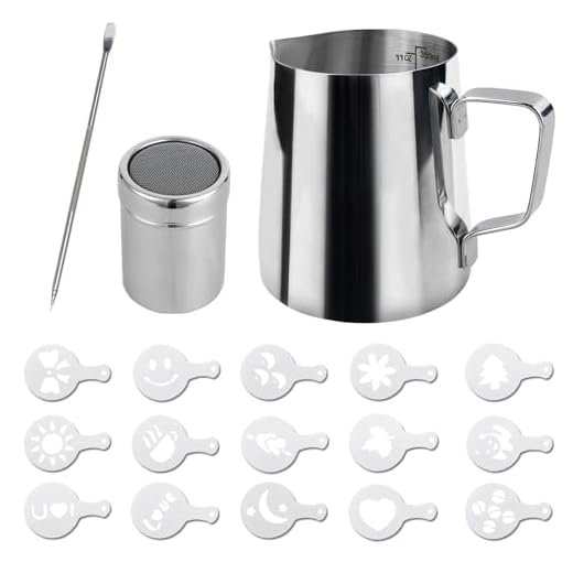 10 Geweldige Koffie Recepten om je ochtend op te fleuren 3 SZXMDKH Melkschuimkan 350 ml (12 oz) roestvrijstalen melkkan beker barista melkkan en latte decoratie kunstpen voor het maken van koffie cappuccino opschuimen melk koffiemachine, zilver