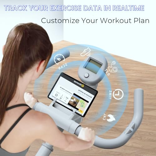 Image of NAYSAYE Exercise Bike, Adjustable Stationary Bikes with Smartphone Mount, Professional Exercise Bike with Digital Pulse Display for Home and Office
