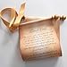 Wedding Vows Scroll, Love Letter, Secret Message Scroll on Aged Paper, 5x13
