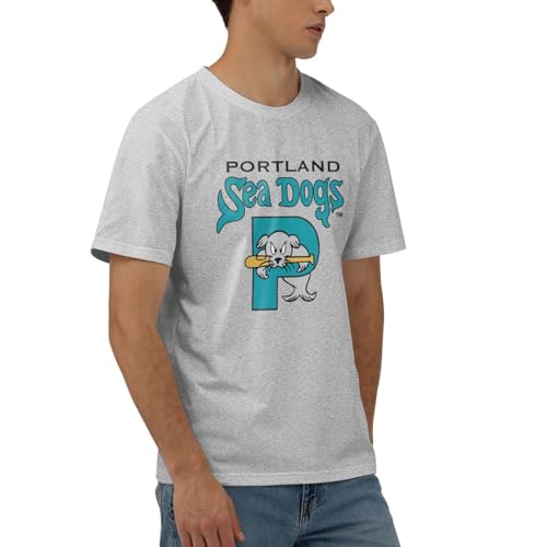 Portland Sea Dogs Men's 170g Combed Cotton Short Sleeve T-Shirt2