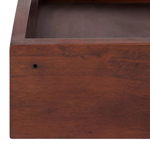 Image of ONIJA Floating Corner Wooden Wall Shelf Set Two Different Different Color Shelf | for Bedroom | Living Room | Hall | Office | Kitchen | Bathroom Shelves (Natural)