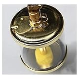 DIYNoLab 3/8inch BSP Male x 3inch Outer Diameter Brass Sight Gravity Drip Feed Oiler Lubricator Oil Cup Oil Filling Cup Glass Oil Cup