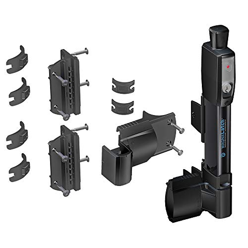 D&D Technologies ML3VPKA+ML3RPK MagnaLatch Vertical Pull, Child & Pet Safety Magnetic Gate Latch & Round Post Adaptor Kit, Sold Together