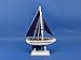 Hampton Nautical Blue Sailboat with Blue Sails Christmas Tree Ornament 9