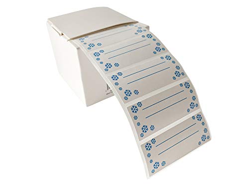EAST-WEST Trading GmbH Vriesetiketten, diepvriesetiketten, inmaaketiketten, huishoudetiketten, universele huishoudstickers, 100 stuks in praktische dispenser