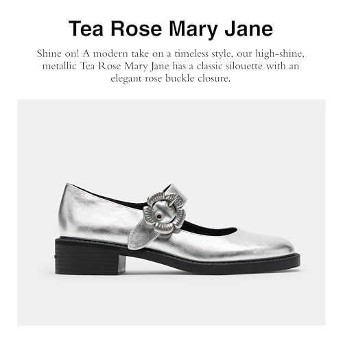 Coach Women's Metallic Tea Rose Mary Jane Flat2