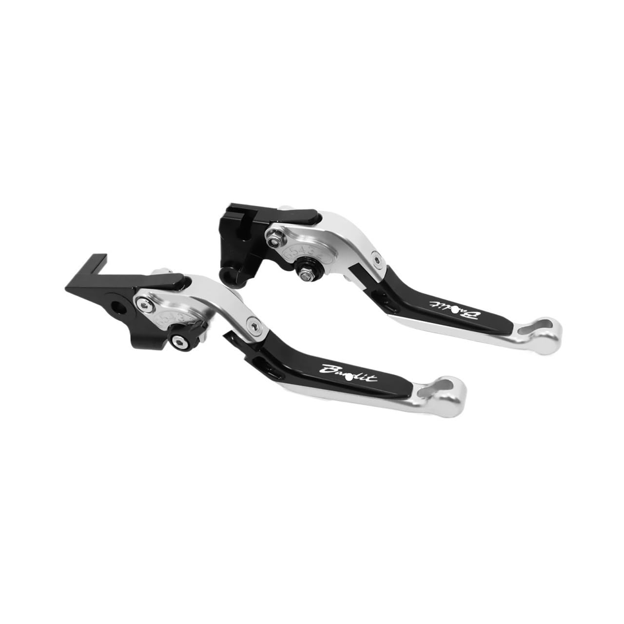 Xgdsetsrg Black Silver Crown For Suzuki Bandit 650S 15 Gsf600s Gsf 600S Gsf600 S 600 Gsf250 1996-2007 Motorcycle Adjustable Folding Brake Clutch Levers