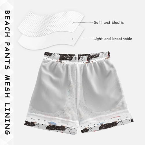 senya Dachshund Dog Boys Swim Trunks Toddler Shorts Swimwear Boardshorts4
