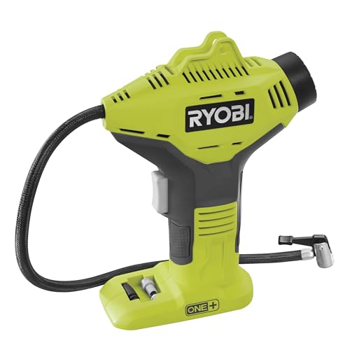 Ryobi R18VI-0 Inflator, 18 V, Hyper Green