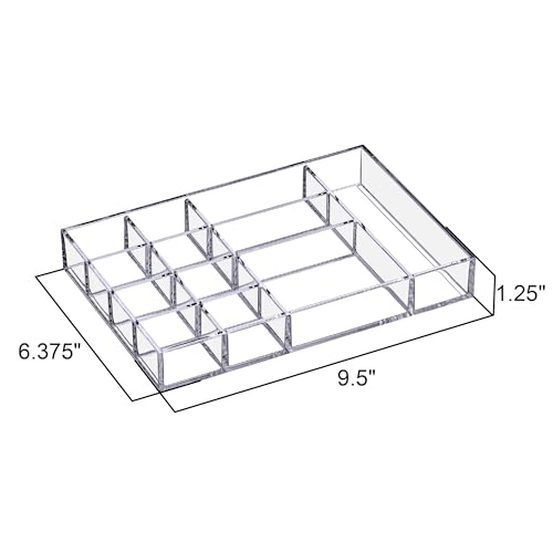Amazing Abby Jewel 2-Pack Clear Acrylic Jewelry Trays #TOP12