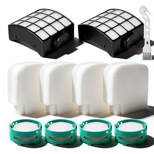 Image of AZ3002 Filter Replacement for Shark Stratos AZ3002 AZ3000 AZ3000W Upright Vacuum: 2 HEPA Filters, 4 Foam & Felt Kit, 4 Odor Neutralizer Cartridges, Help Remove Dust, Hair & Fine Particles