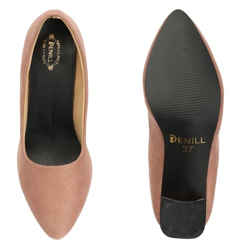 Image of Denill Women Solid Pumps Heels for Office, Party and Formal Occasions