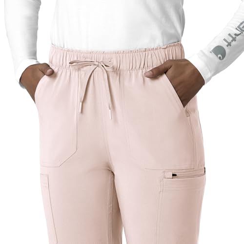 Carhartt Force Cross-Flex Women's Straight Leg Cargo Scrub Pant, Soft Rose - image 3