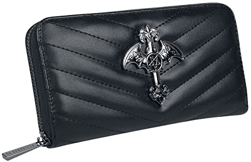 Lost Queen Glow Of The Cross Wallet - Gothic Alternative Styl - Black/One Size