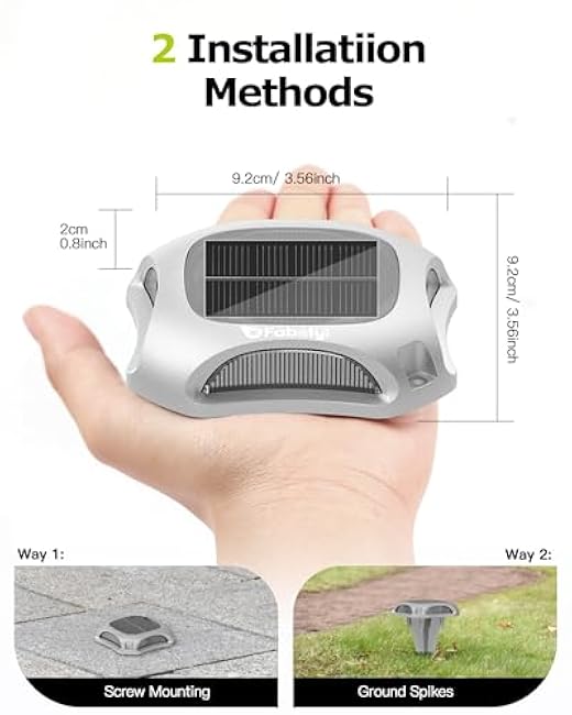 Solar Driveway Deck Lights 12 Pack, 3 Color Modes Solar Dock Driveway Marker Lights Outdoor Waterproof IP68 for Marina, Step, Sidewalk, Pathway, Patio, Garden(Warm White & Cool White & Blue)