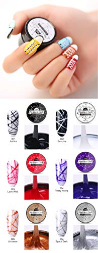 Set de 6 colores gel para uñas con dibujo de hilo miniatura 7