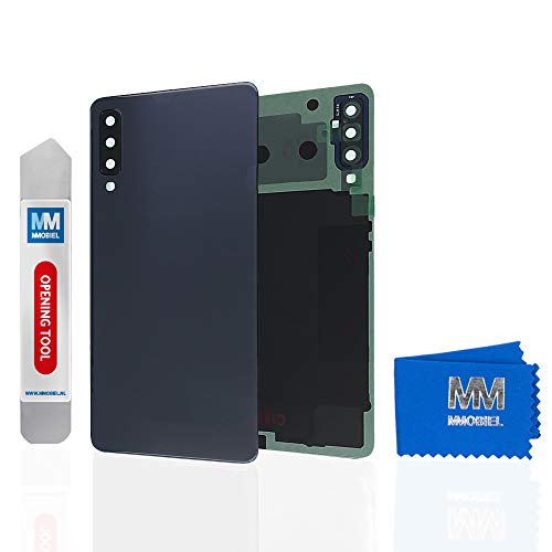 MMOBIEL Back Cover Battery Door with Lens Compatible with Samsung Galaxy A7 A750 (2018) 6 Inch (Black)