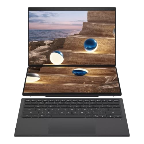 Image of EXCaliberPC [2026] ASUS Zenbook Duo UX8407AA-DS99T (Intel Core Ultra 9 386H, 32GB RAM, 1TB SSD, 14 inch OLED 3K 144Hz Touch, Windows 11) Touchscreen Laptop