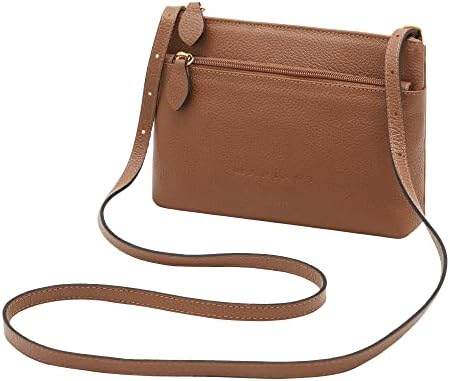 Bolsa Transversal Feminina de Couro Bovino Legítimo c/Alça Ajustável Mariart Ágata