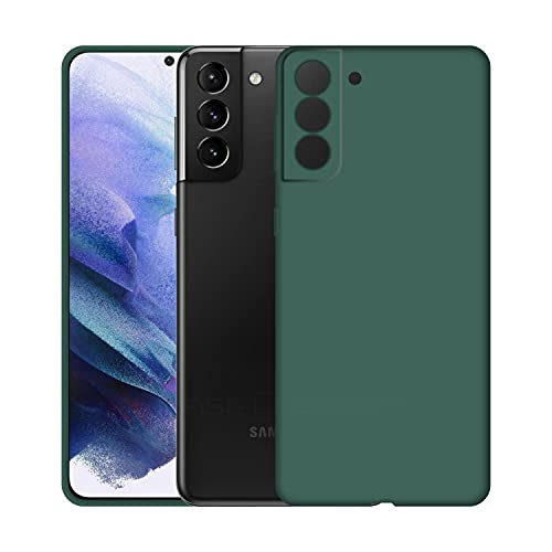 Image of Case Creation Luxurious OG Series for Samsung Galaxy S21 Plus Case Cover,Anti-Dirty Slim Case Frosted Matte Cute Candy TPU Raised Bezel (Splash of Color) Back Cover for Samsung S21 Plus -Lake Green