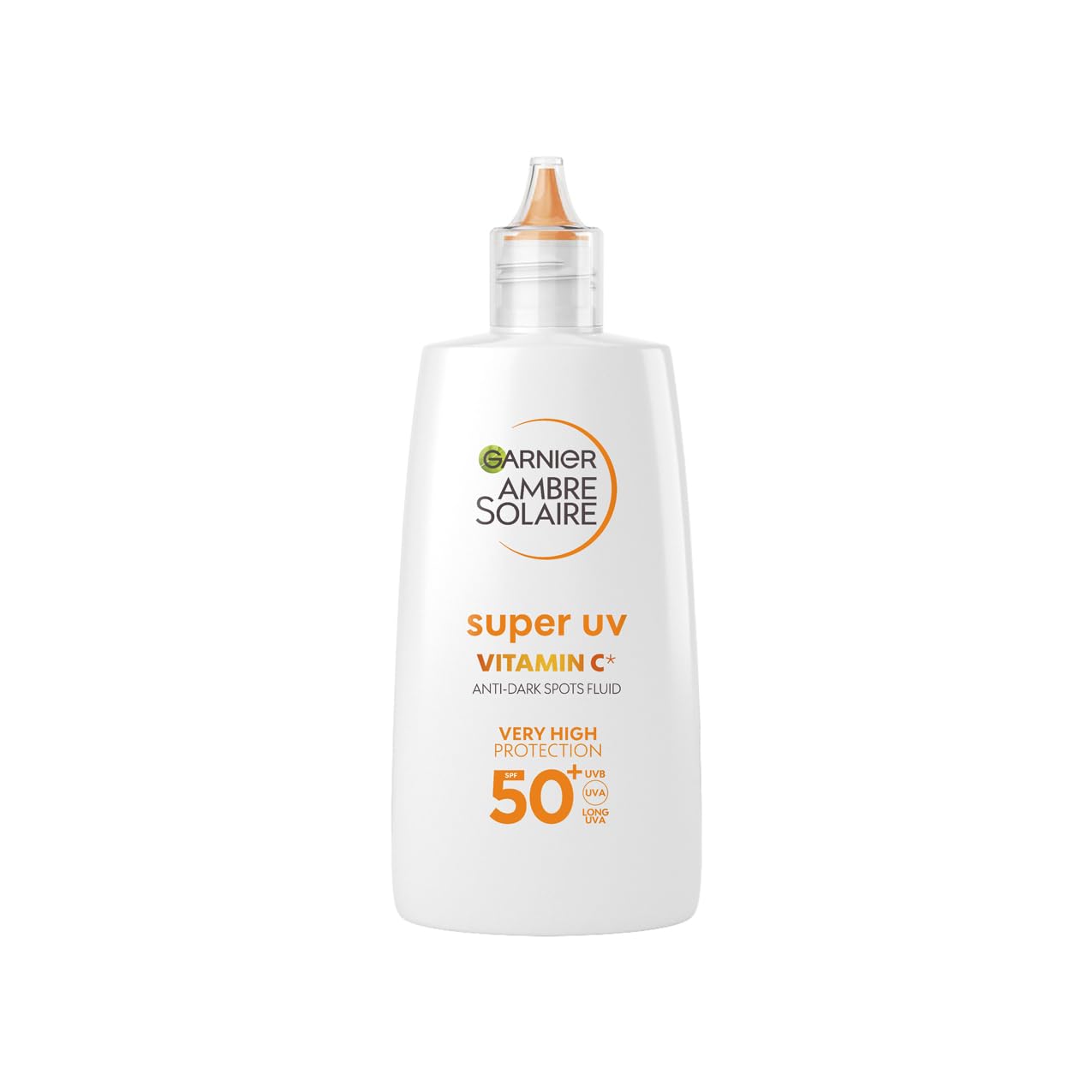 Garnier Ambre Solaire Sun Cream Super UV Vitamin Cg Facial Fluid for Daily Use Very High UV Protection SPF50+