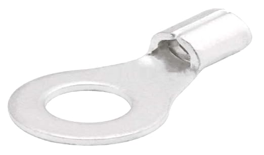Bharat Silver 1.5 sq.mm Copper Cable Lugs Ring Type 6 mm Stud Hole (pack of 100 Piece)