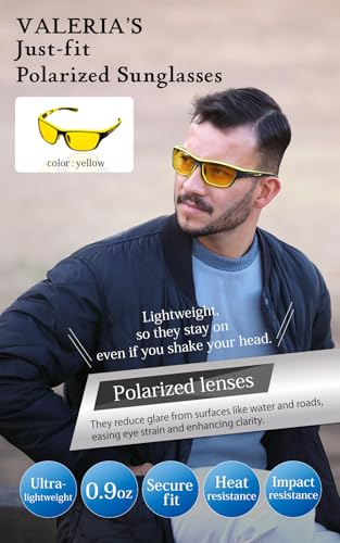 Image of valeria Polarised Sports Sunglasses [Wind & Dust Protection] TAC Lenses Hard Case Included