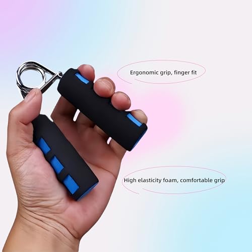 Image of Grip Strengthener Set - 2 Soft Foam Hand Exercisers for Arthritis Relief, Carpal Tunnel & Strength Training | Portable Hand Grip for Men /Women, Home /Office /Travel | Rehab, Tendonitis, Stress Relief