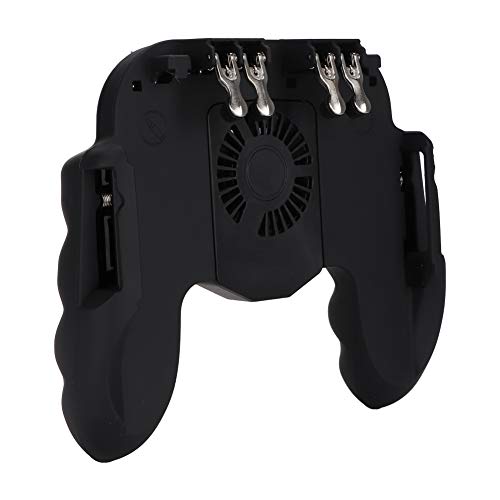 Controlador de Juegos Móvil, PUBG Smartphone Gamepad Disipación de Calor Juego Disparo Disparador Manija del Juego Joystick Grip Gamepad Auxiliar con Ventilador de Enfriamiento
