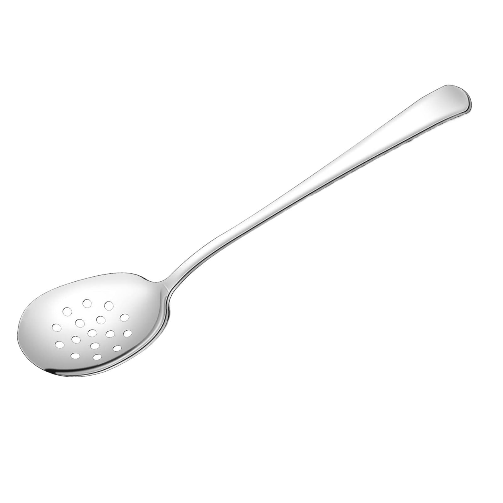 Sitko Durszlak Ze Stali Nierdzewnej Z 16-otworowym Sitkiem Skimmer Przybory Kuchenne Do Gotowania łyżka cedzakowa(21cm)