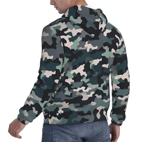 Men's Fleece Pullover Hoodie Long Sleeve Hooded Abstract Camouflage Sweatshirt Casual Shirts With Pockets4
