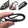 DEXBEXS Genuine Leather Car Key Chain Compatible with Dodge RAM 1500 2500 Keychain Key ring Accessories for Man and Woman Black #3